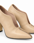 Embroidered Gold Heel