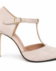 Strappy Suede Heels