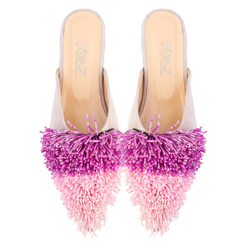 Cotton Candy Suede Slippers