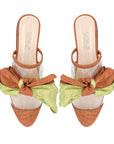 Effie Silk - Linen Slippers