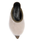 OatMilk Mink-Suede Slippers