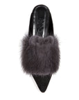 Smoky Mink-Suede Slippers