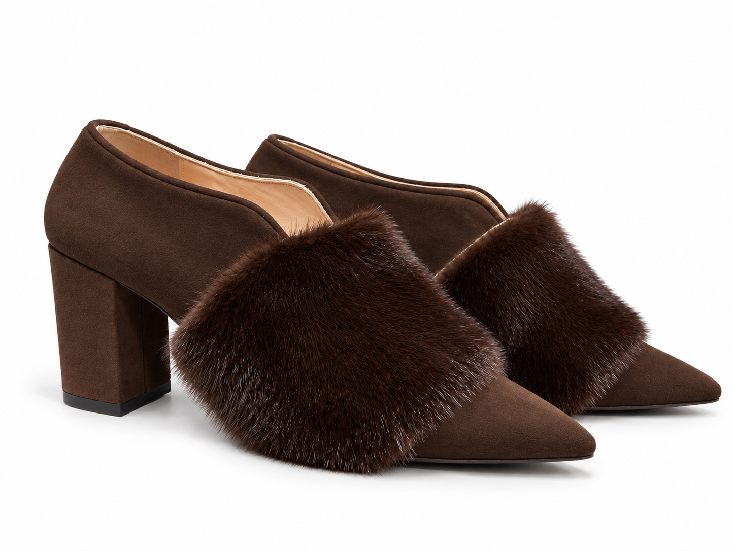 Brown Furry Boots