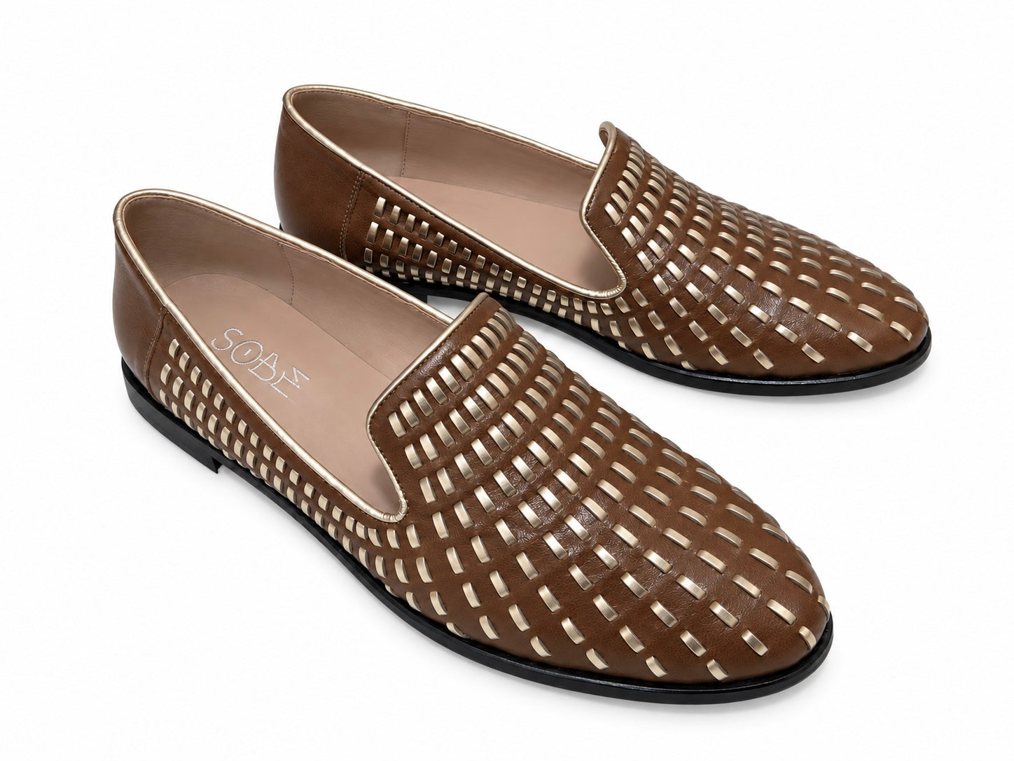 Gold Embroidered Moccasin