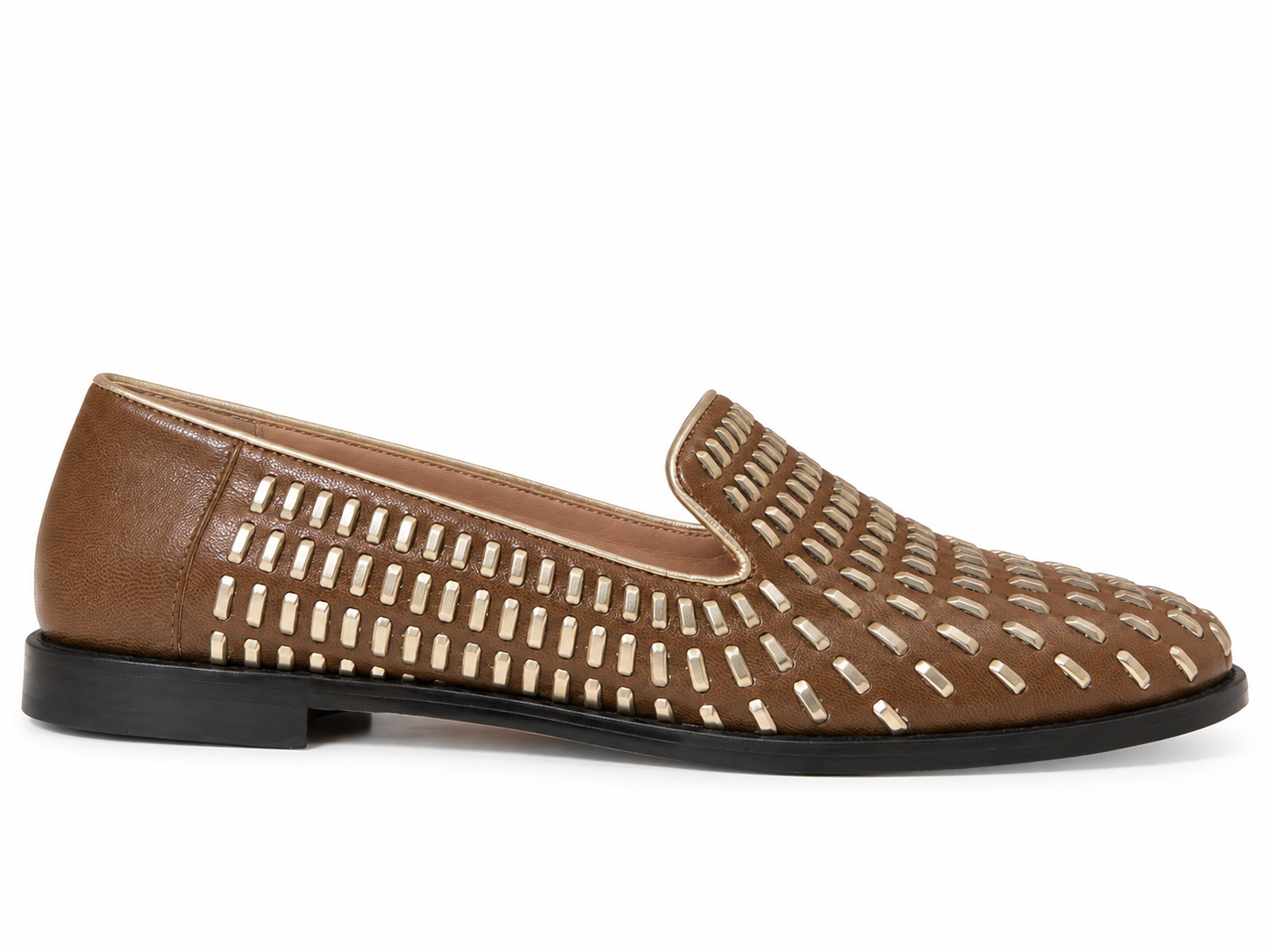 Gold Embroidered Moccasin