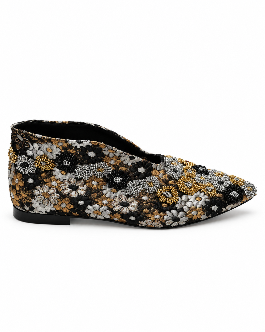 Floral Beaded Bootie