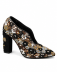Floral Beaded Heels
