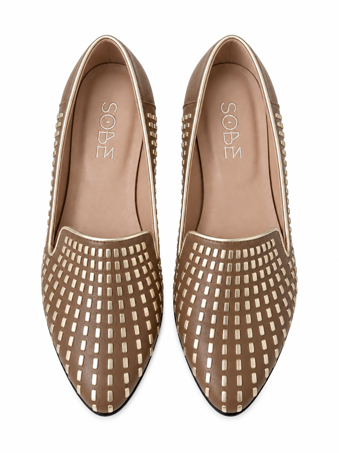 Gold Embroidered Moccasin