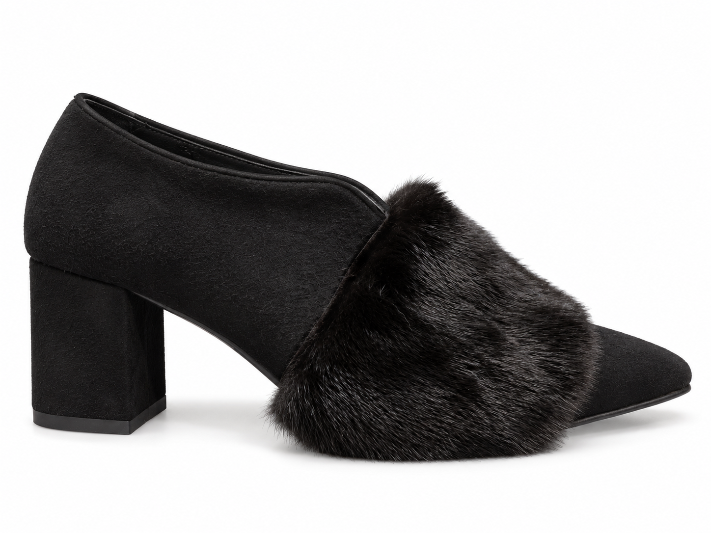 Black Furry Boots