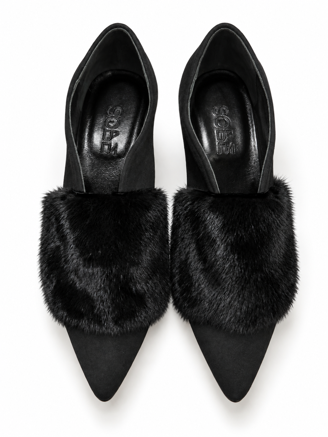 Black Furry Boots