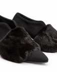 Black Furry Boots