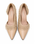 Semi-open Leather Heels