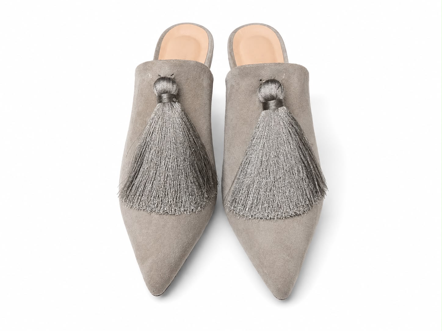 Suede Grey Pumps