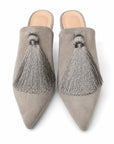 Suede Grey Pumps