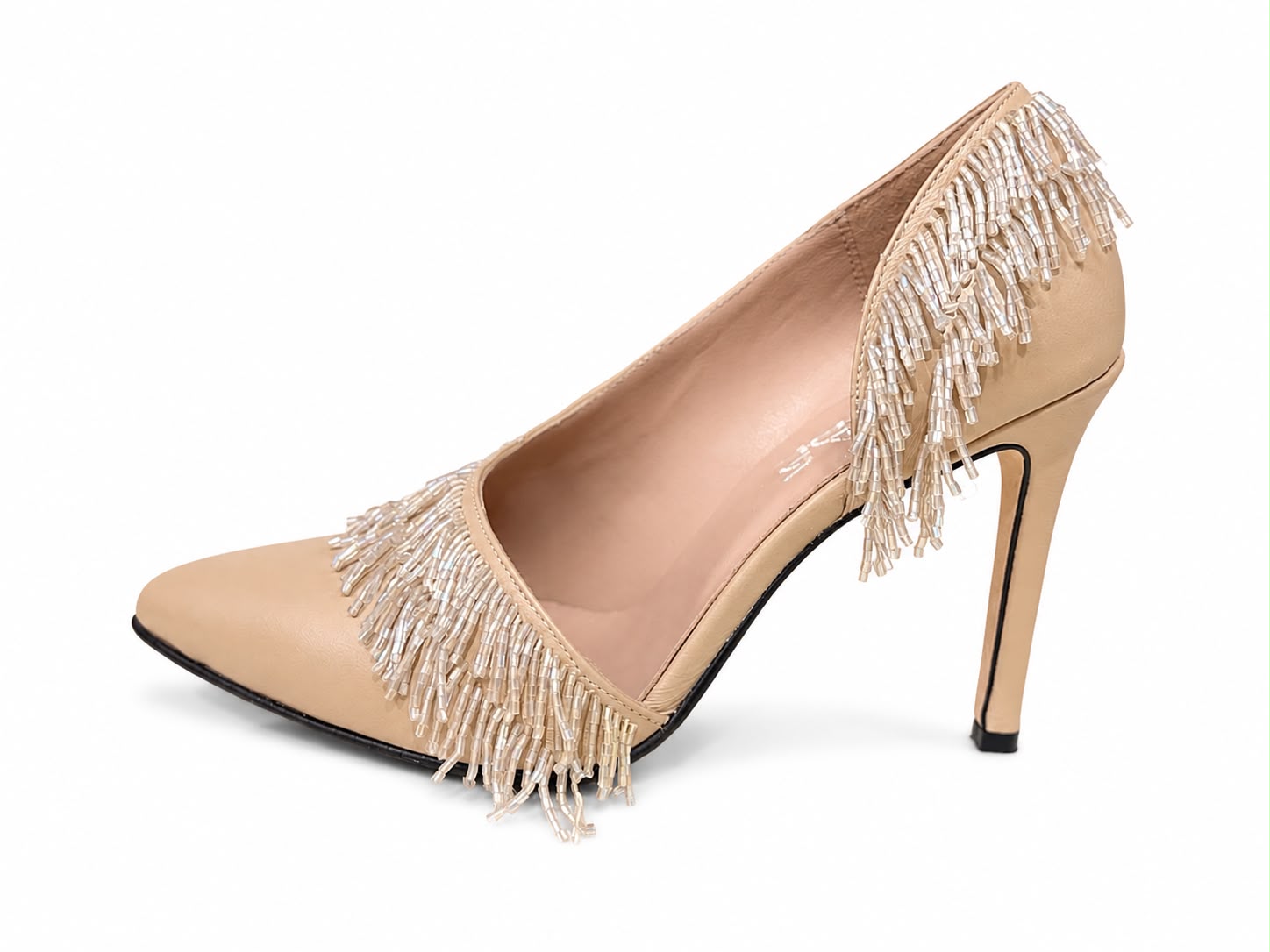 Semi-open Leather Heels