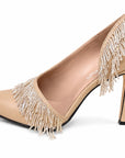 Semi-open Leather Heels