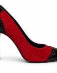 Red Suede Heels