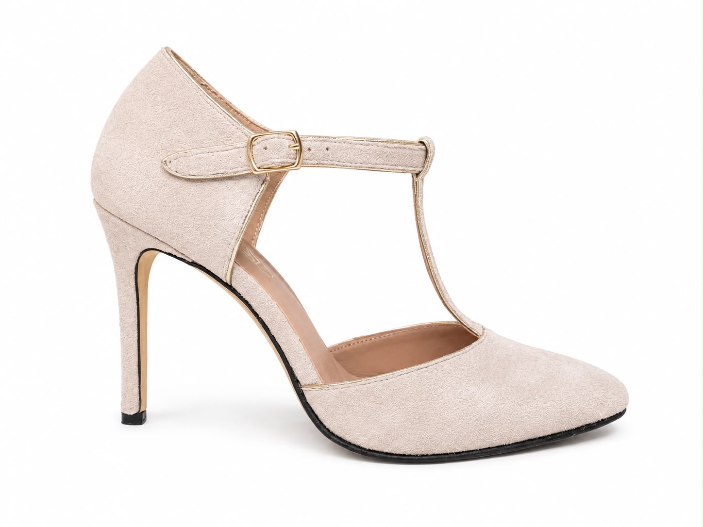 Strappy Suede Heels