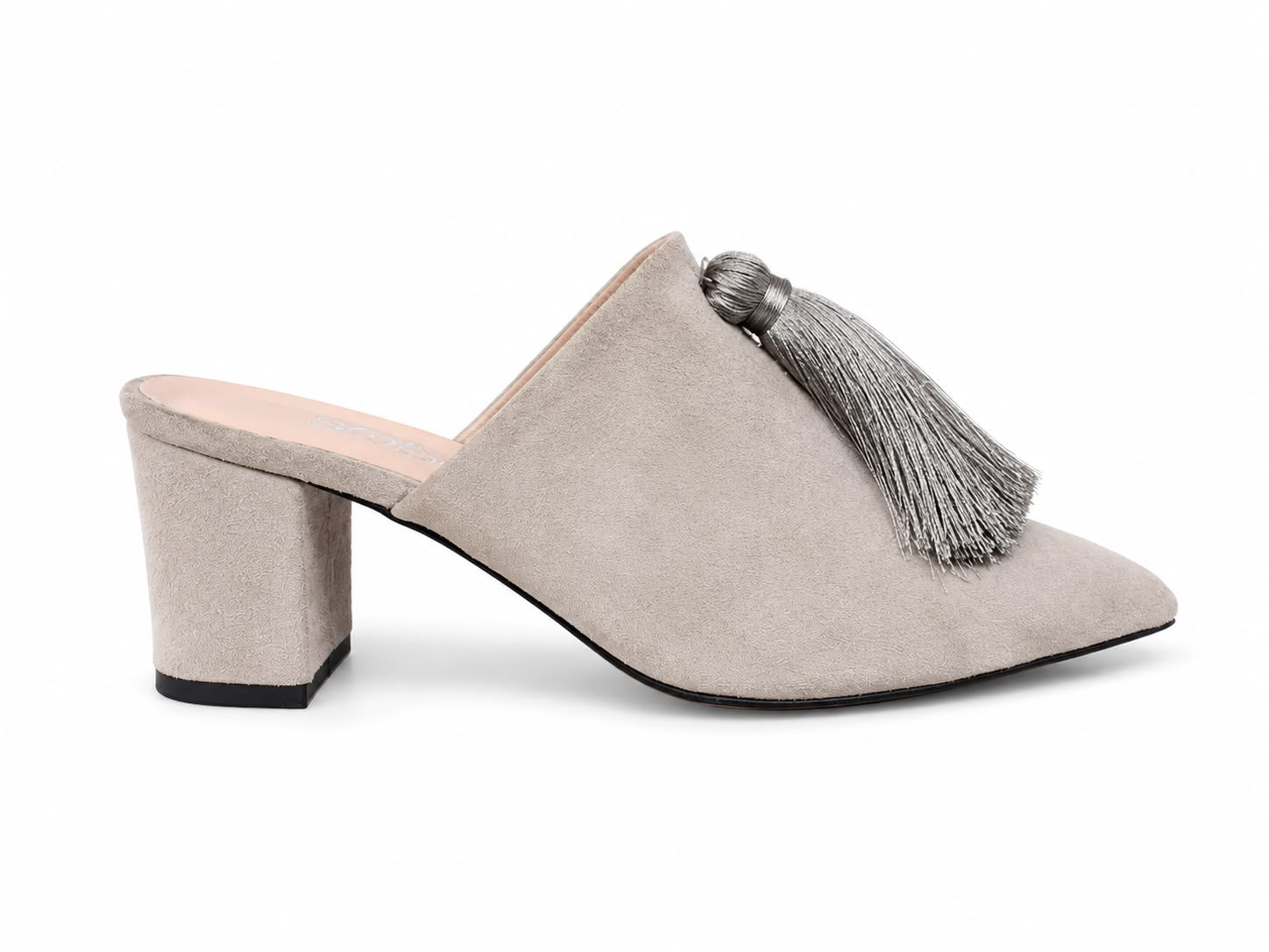 Suede Grey Pumps