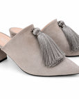 Suede Grey Pumps