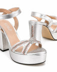 Platform Silver Heels