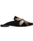 Belle Epoque Snakeskin  Suede Slippers