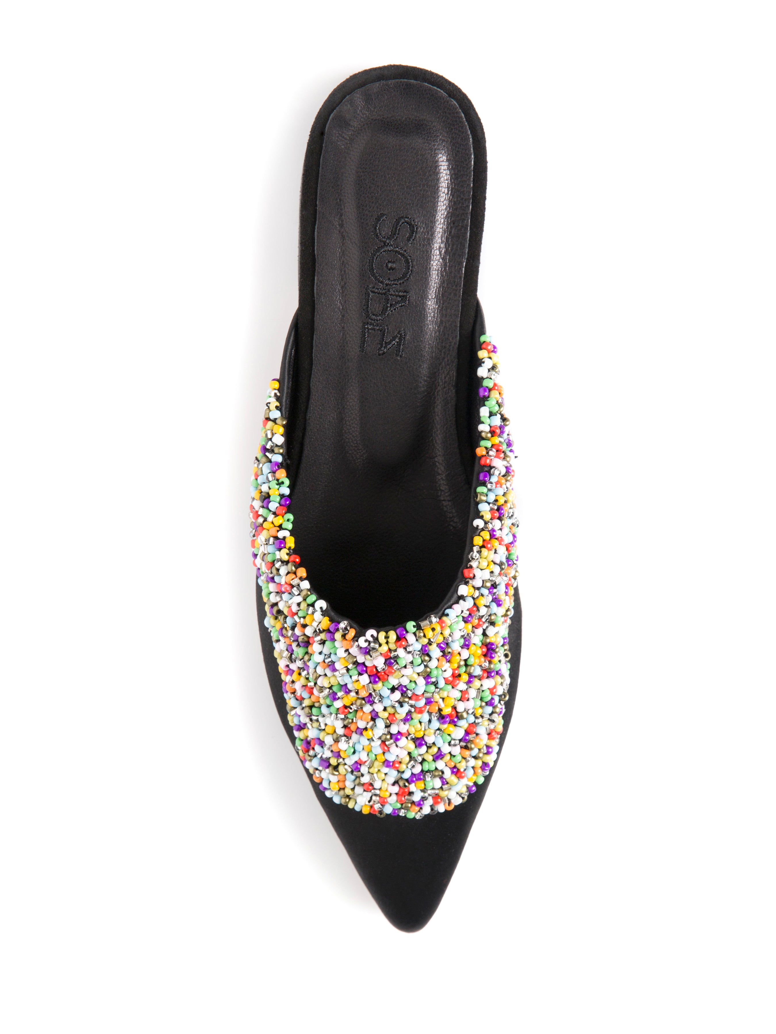 Confetti Satin Slippers