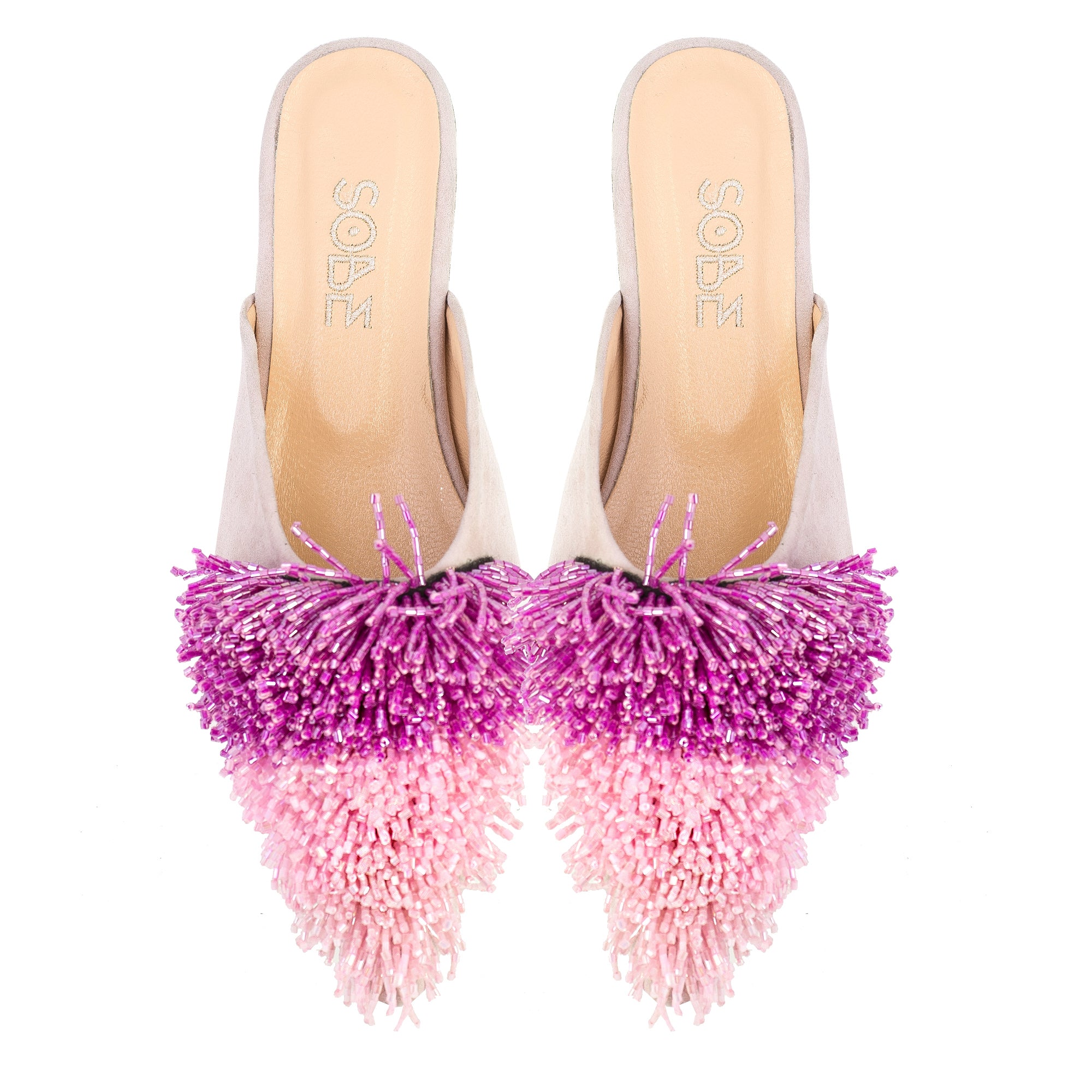 Cotton Candy Suede Slippers