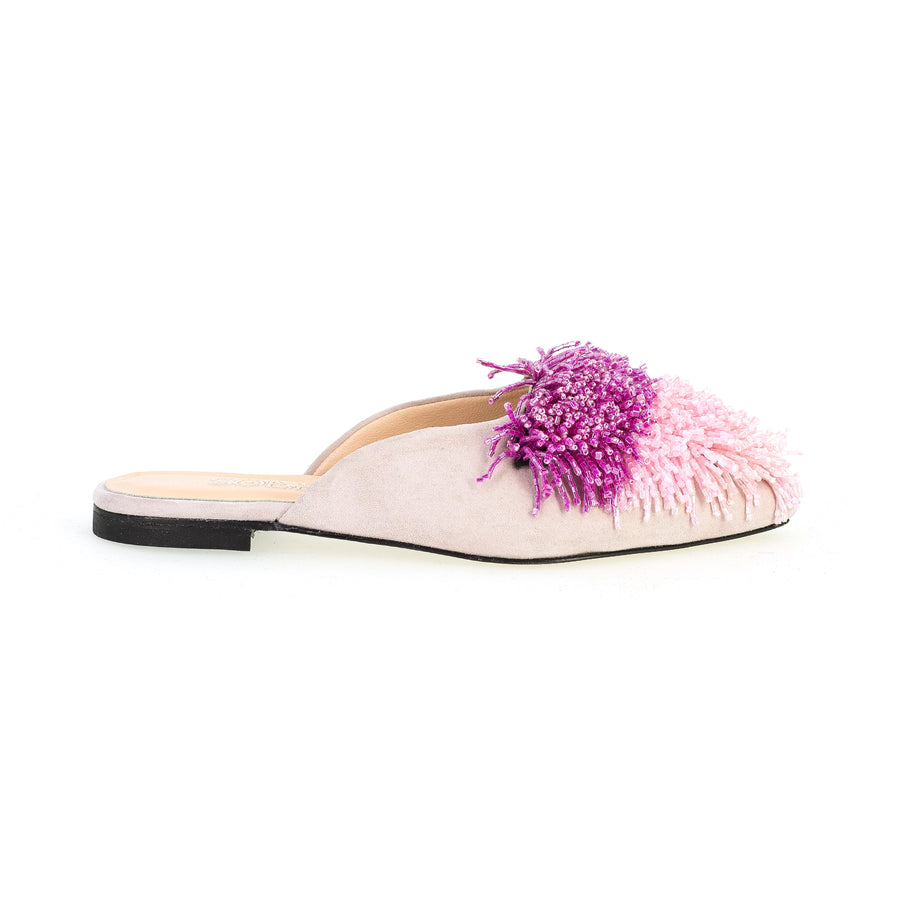 Cotton Candy Suede Slippers