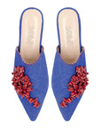 Il Pellicano Coral-Denim Slippers