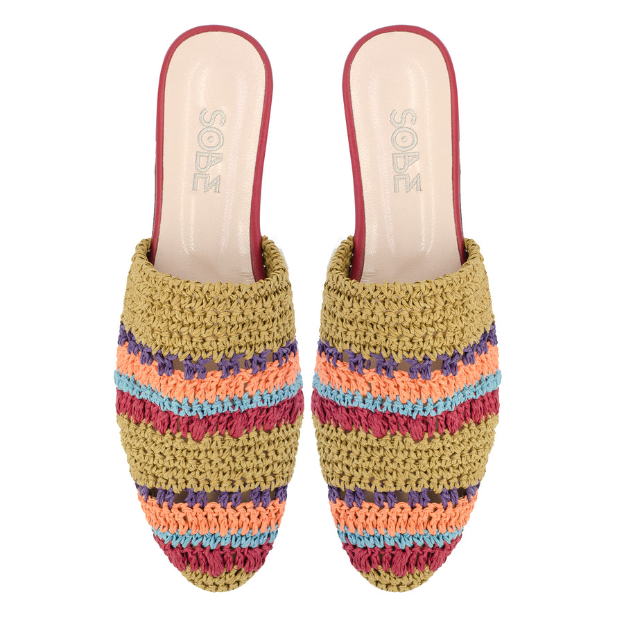 Mexicana Raffia Slippers