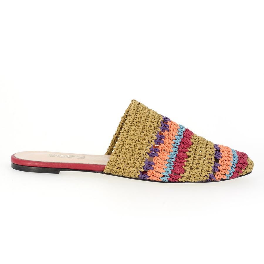 Mexicana Raffia Slippers