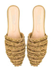 Petit-Marocain Raffia Slippers