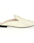 Mother of Pearl Wicker Slippers