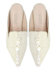 Mother of Pearl Wicker Slippers