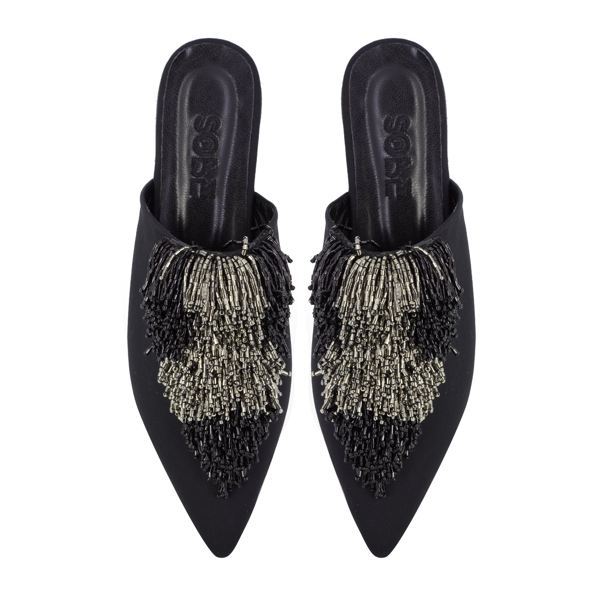Gatsby Silk-Satin Slippers