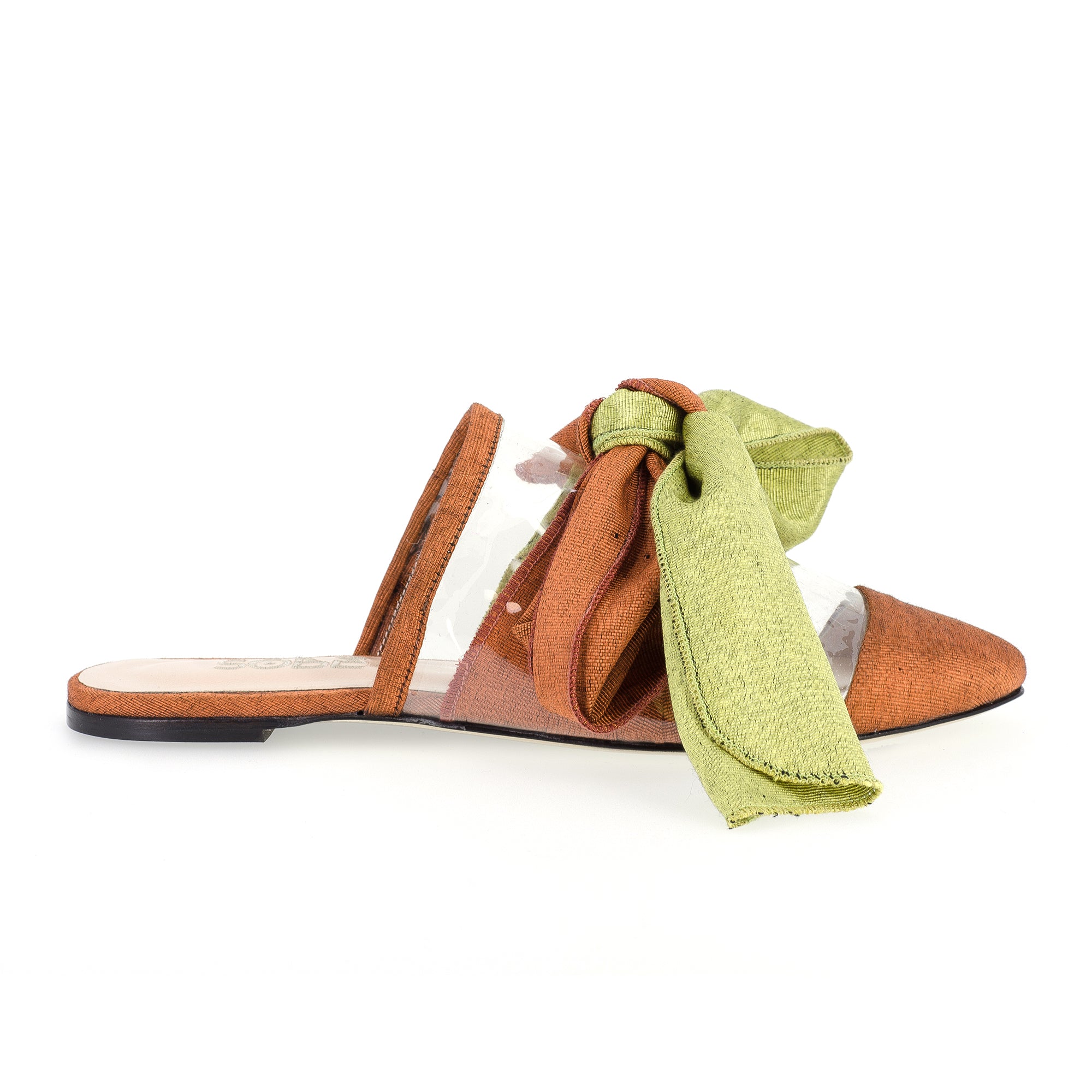 Effie Silk - Linen Slippers