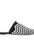 Zig-Zag Suede Slippers