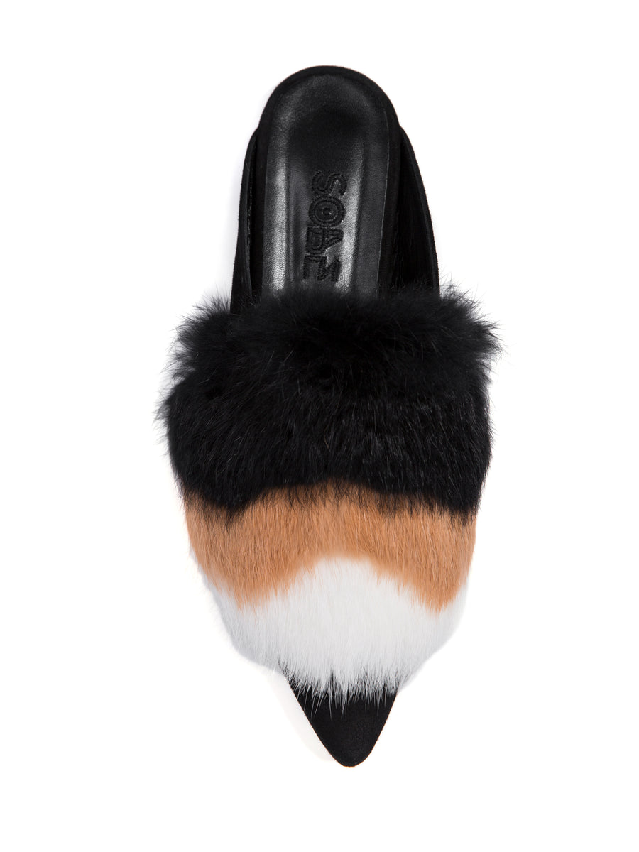 Desert Valley Fur-Suede Slippers