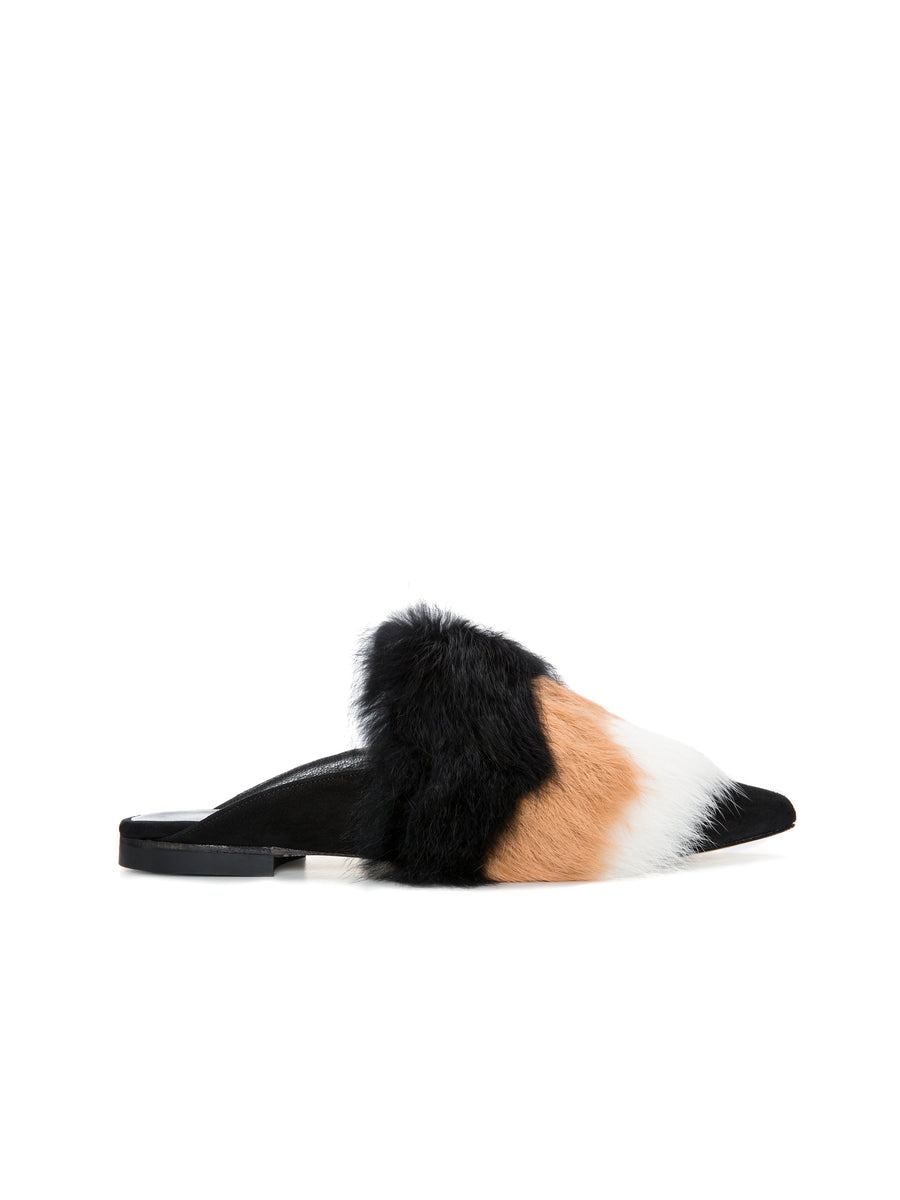 Desert Valley Fur-Suede Slippers