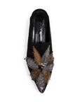 Belle Epoque Snakeskin  Suede Slippers