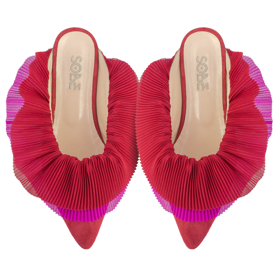 Marie Antoinette Suede Slippers