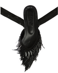 Black Madia Suede Slippers