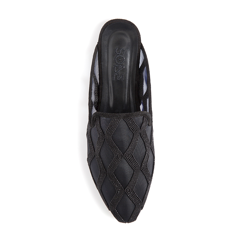 Ciel Noir Sheer Slippers