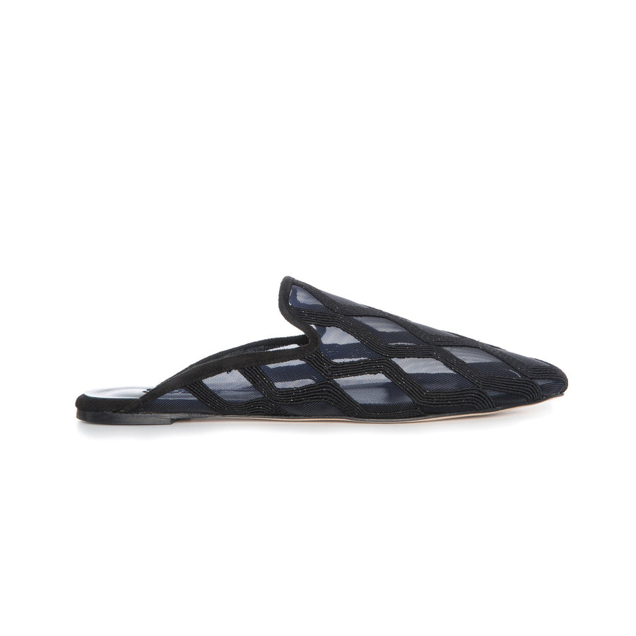 Ciel Noir Sheer Slippers